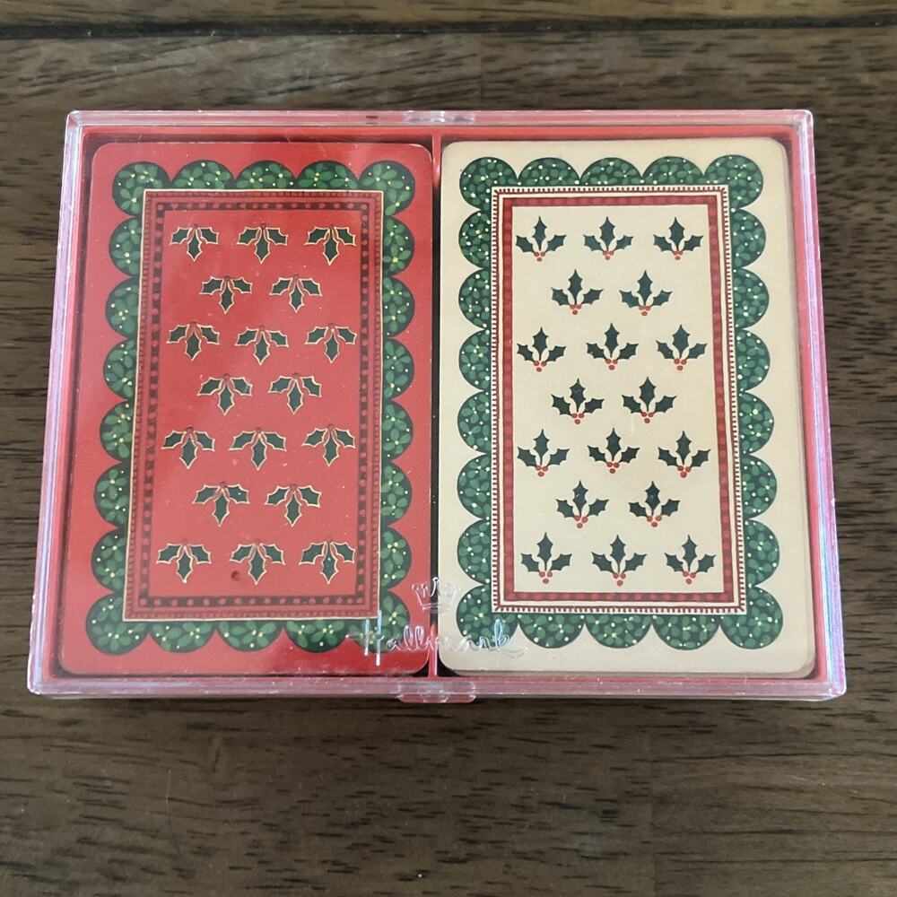 Hallmark "Holiday Holly" 2-Pack Playing Cards - Complete Decks